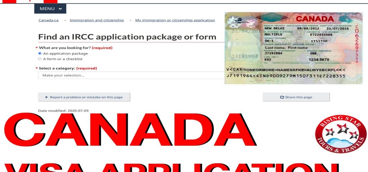 Canada visa application